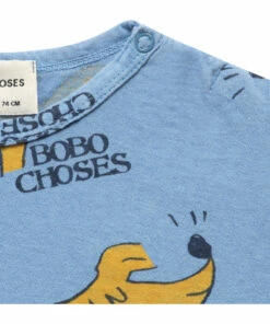 Organic Cotton Dog Baby T-shirt Blue Bobo Choses Fashion Baby -Baby Tops Elegant Store organic cotton dog baby t shirt blue bobo choses fashion baby 4