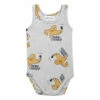 Organic Cotton Dog Babygrow Grey Bobo Choses Fashion Baby