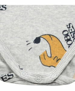 Organic Cotton Dog Babygrow Grey Bobo Choses Fashion Baby 6 Organic Cotton Dog Babygrow Grey Bobo Choses Fashion Baby -Baby Tops Elegant Store organic cotton dog babygrow grey bobo choses fashion baby 2