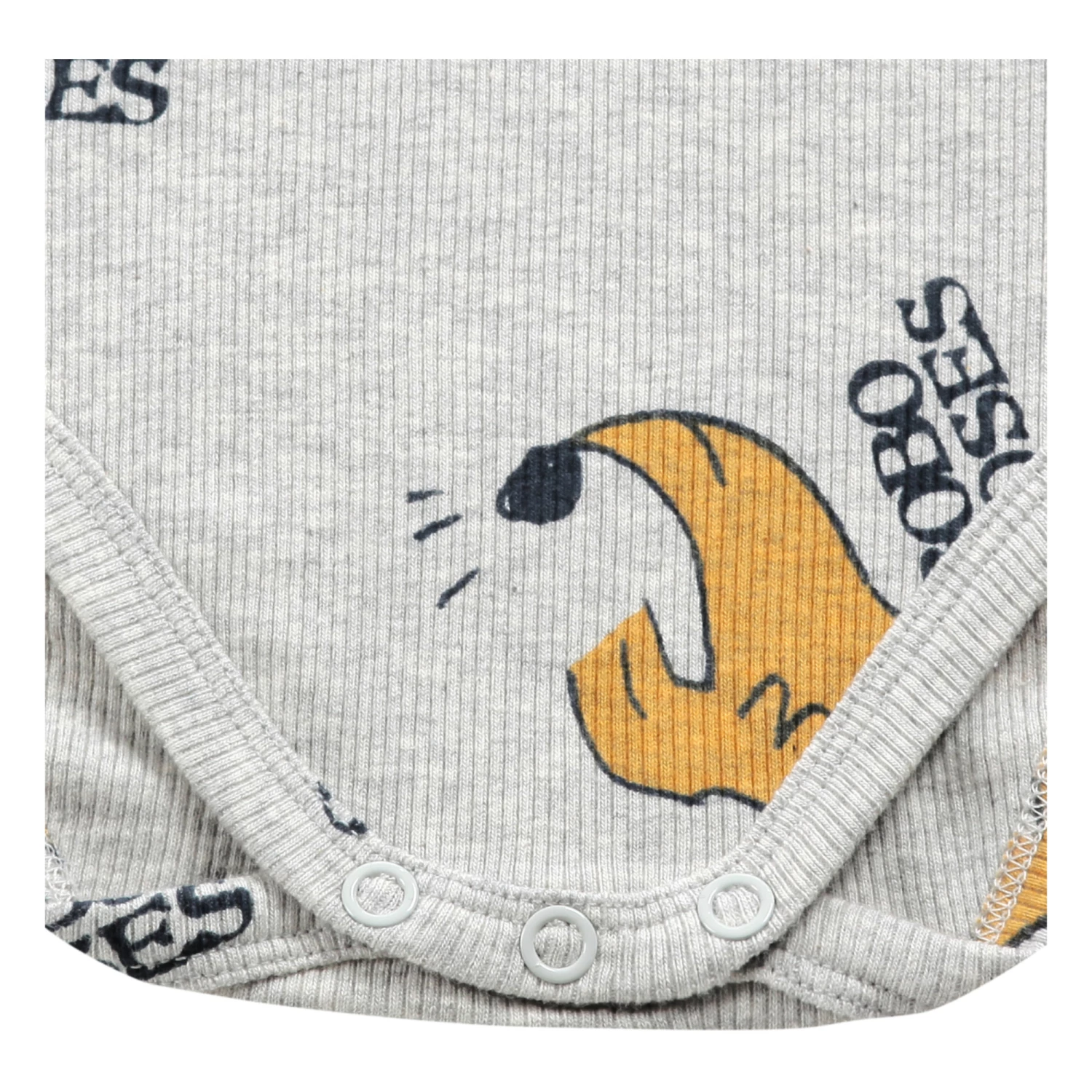 Organic Cotton Dog Babygrow Grey Bobo Choses Fashion Baby 3 Organic Cotton Dog Babygrow Grey Bobo Choses Fashion Baby - Image 3