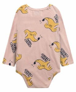 Organic Cotton Dog Babygrow Sand Bobo Choses Fashion Baby -Baby Tops Elegant Store organic cotton dog babygrow sand bobo choses fashion baby 3