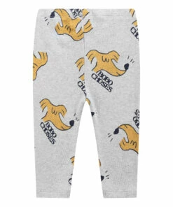 Organic Cotton Dog Leggings Grey Bobo Choses Fashion Baby -Baby Tops Elegant Store organic cotton dog leggings grey bobo choses fashion baby 2