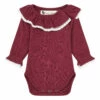 Organic Cotton Doll Babygrow Aubergine Risu Risu Fashion Baby