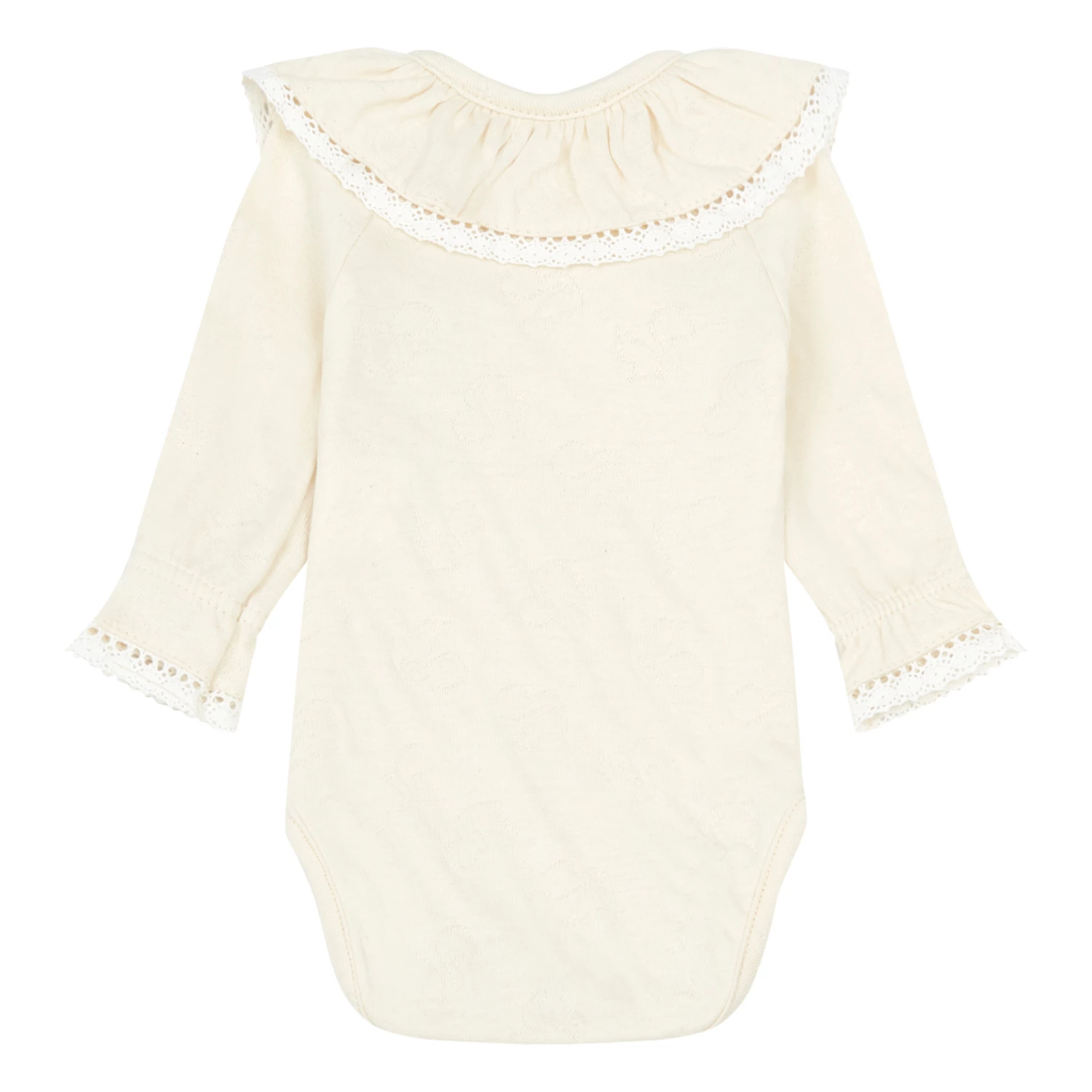 Organic Cotton Doll Babygrow Cream Risu Risu Fashion Baby 2 Organic Cotton Doll Babygrow Cream Risu Risu Fashion Baby - Image 2