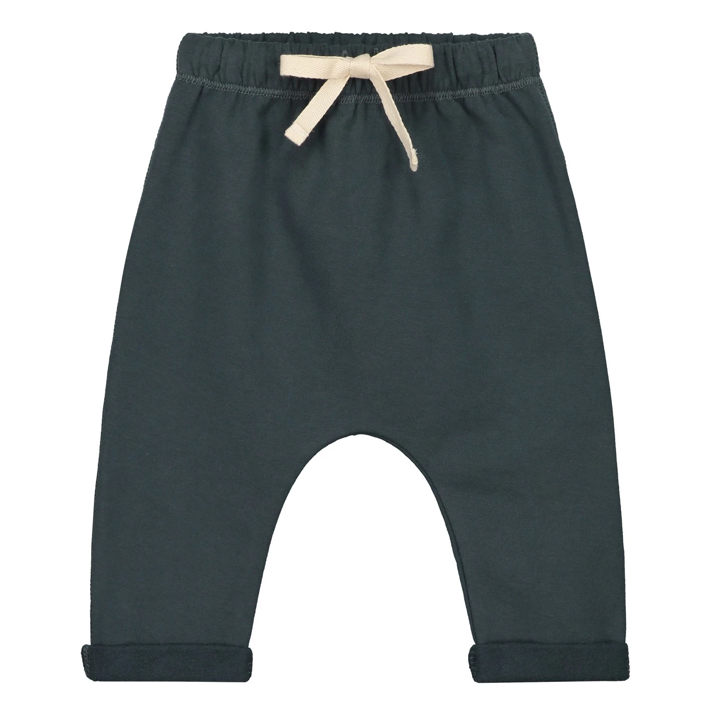 Organic cotton drop crotch jogging botoms Grey blue Gray Label Fashion Baby 1 Organic cotton drop crotch jogging botoms Grey blue Gray Label Fashion Baby
