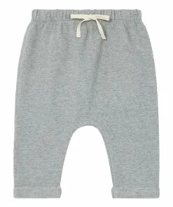 Organic cotton drop crotch jogging botoms Grey Gray Label Fashion Baby