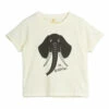 Organic Cotton Elephant T-shirt Ecru Mini Rodini Fashion Baby, Children