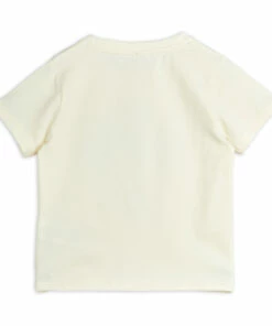 Organic Cotton Elephant T-shirt Ecru Mini Rodini Fashion Baby, Children -Baby Tops Elegant Store organic cotton elephant t shirt ecru mini rodini fashion baby children 2