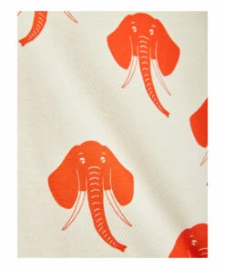 Organic Cotton Elephant T-shirt Orange Mini Rodini Fashion Baby, Children -Baby Tops Elegant Store organic cotton elephant t shirt orange mini rodini fashion baby children 1