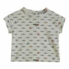 Organic Cotton Fish T-shirt Ecru Emile et Ida Fashion Baby