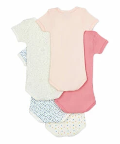 Organic Cotton Floral Baby Bodysuits - Set of 5 White Petit Bateau Fashion Baby 5 Organic Cotton Floral Baby Bodysuits - Set of 5 White Petit Bateau Fashion Baby -Baby Tops Elegant Store organic cotton floral baby bodysuits set of 5 white petit bateau fashion baby 2
