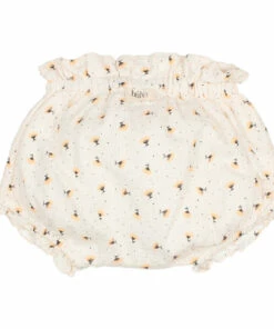 Organic Cotton Floral Bloomers Ecru Búho Fashion Baby -Baby Tops Elegant Store organic cotton floral bloomers ecru b uacute ho fashion baby 2