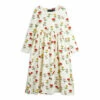 Organic Cotton Floral Dress Ecru Mini Rodini Fashion Baby, Children