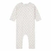 Organic Cotton Floral Jumpsuit Grey Bonton Fashion Baby