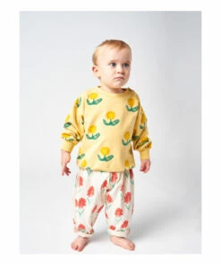 Organic Cotton Floral Sweatshirt Yellow Bobo Choses Fashion Baby 7 Organic Cotton Floral Sweatshirt Yellow Bobo Choses Fashion Baby -Baby Tops Elegant Store organic cotton floral sweatshirt yellow bobo choses fashion baby 2