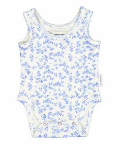 Organic Cotton Flower Babygrow White Piupiuchick Fashion Baby