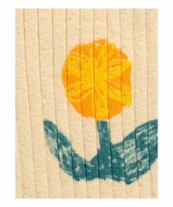 Organic Cotton Flower Leggings Pale yellow Bobo Choses Fashion Baby -Baby Tops Elegant Store organic cotton flower leggings pale yellow bobo choses fashion baby 3