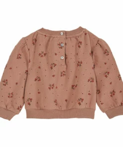 Organic Cotton Flower Sweatshirt Dusty Pink Emile et Ida Fashion Baby, Children 5 Organic Cotton Flower Sweatshirt Dusty Pink Emile et Ida Fashion Baby, Children -Baby Tops Elegant Store organic cotton flower sweatshirt dusty pink emile et ida fashion baby children 2
