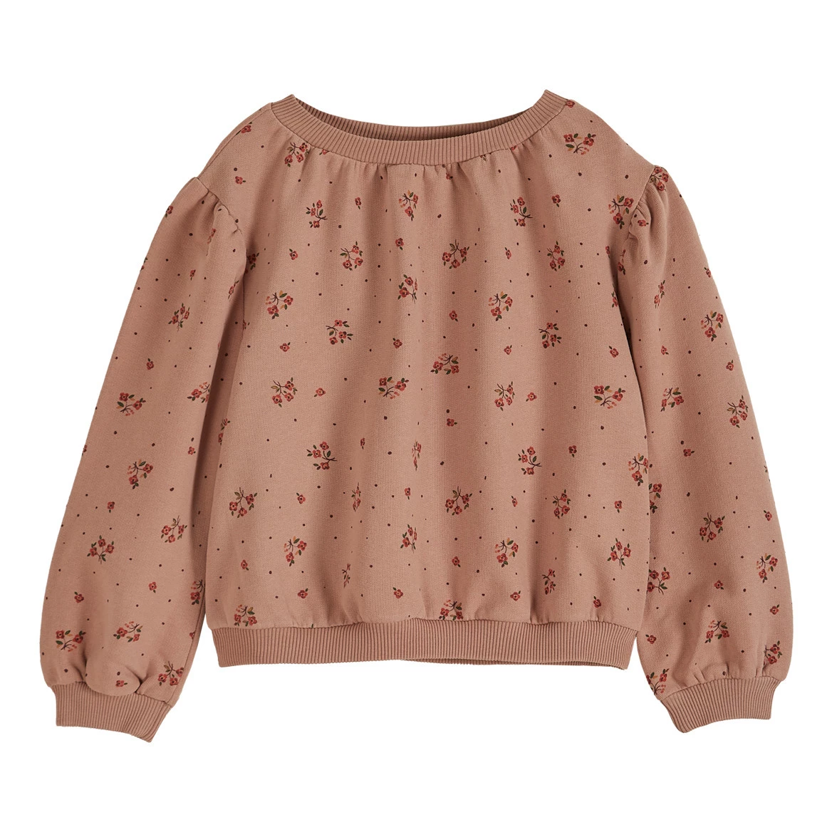 Organic Cotton Flower Sweatshirt Dusty Pink Emile et Ida Fashion Baby, Children 1 Organic Cotton Flower Sweatshirt Dusty Pink Emile et Ida Fashion Baby, Children