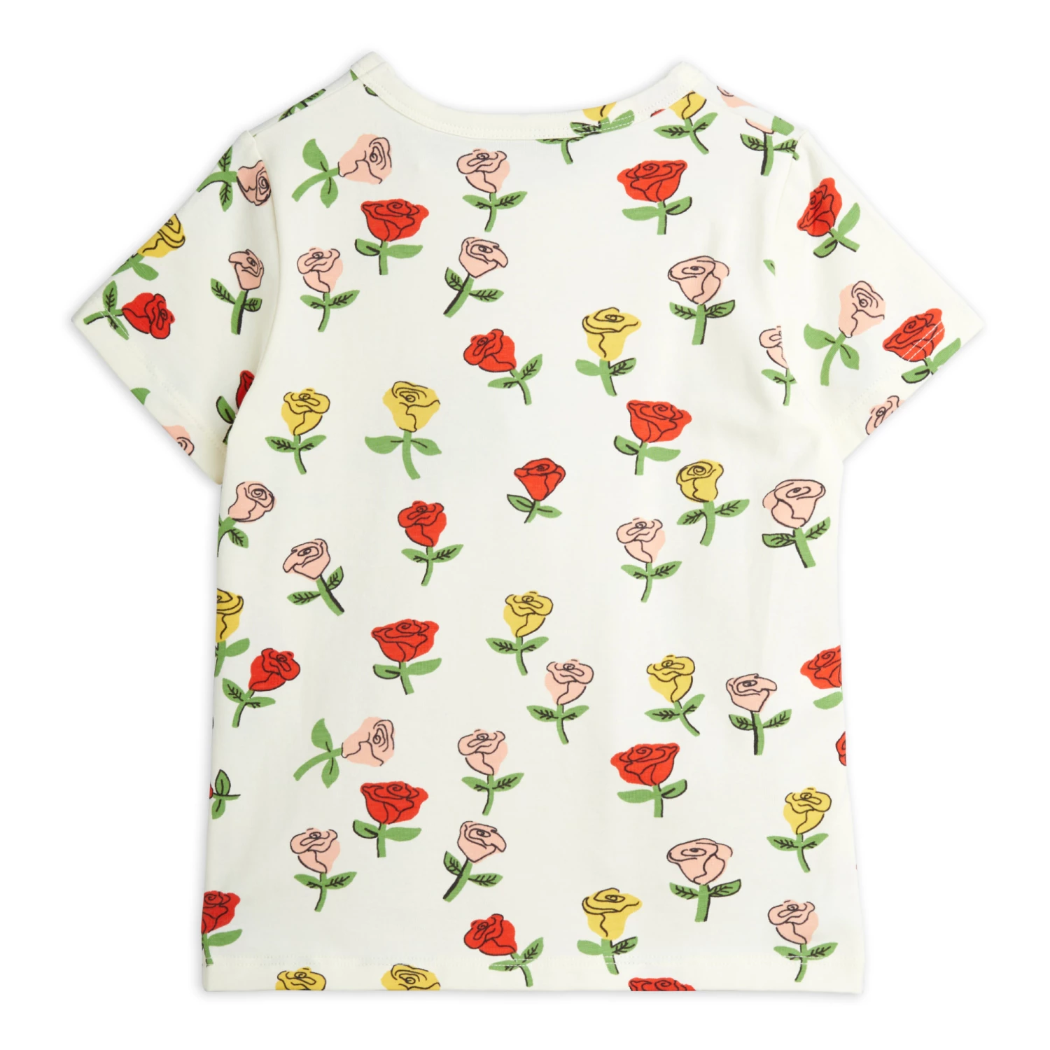 Organic Cotton Flower T-shirt Ecru Mini Rodini Fashion Baby, Children 3 Organic Cotton Flower T-shirt Ecru Mini Rodini Fashion Baby, Children - Image 3