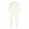 Organic Cotton Footed Pyjamas Ecru Tartine et Chocolat Fashion Baby