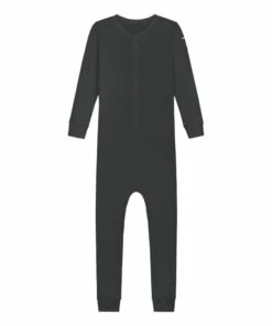 Organic Cotton Footless Pyjamas - Capsule Homewear - Black Gray Label Fashion Baby