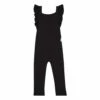 Organic Cotton Frill Jumpsuit Black Bamboo Baby Fashion Baby