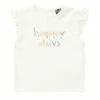 Organic Cotton Happy Days Baby T-shirt Ecru Bonton Fashion Baby