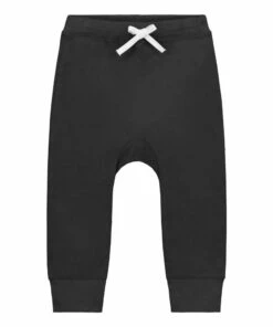 Organic Cotton Harem Jogging Bottoms Black Gray Label Fashion Baby, Children