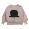 Organic Cotton Hat Sweatshirt - Iconic Collection - Beige Bobo Choses Fashion Baby