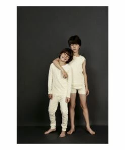 Organic Cotton Henley T-shirt Off white Gray Label Fashion Baby -Baby Tops Elegant Store organic cotton henley t shirtorganic cotton henley t shirt off white gray label fashion baby 2