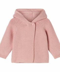Organic Cotton Hooded Cardigan Pink Stella McCartney Kids Fashion Baby