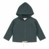 Organic Cotton Hoodie Grey blue Gray Label Fashion Baby