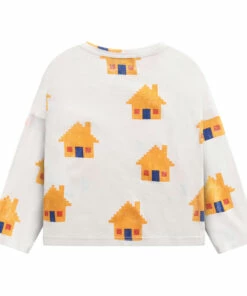 Organic Cotton House Baby T-shirt Ecru Bobo Choses Fashion Baby -Baby Tops Elegant Store organic cotton house baby t shirt ecru bobo choses fashion baby 2