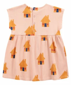 Organic Cotton House Dress Peach Bobo Choses Fashion Baby -Baby Tops Elegant Store organic cotton house dress peach bobo choses fashion baby 2