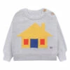 Organic Cotton House Jumper Grey Bobo Choses Fashion Baby