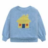 Organic Cotton House Sweatshirt Light blue Bobo Choses Fashion Baby
