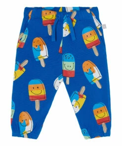 Organic Cotton Ice Cream Joggers Blue Stella McCartney Kids Fashion Baby