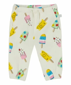 Organic Cotton Ice Cream Joggers White Stella McCartney Kids Fashion Baby