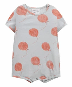 Organic Cotton Jersey Balloon Playsuit Grey Bobo Choses Fashion Baby