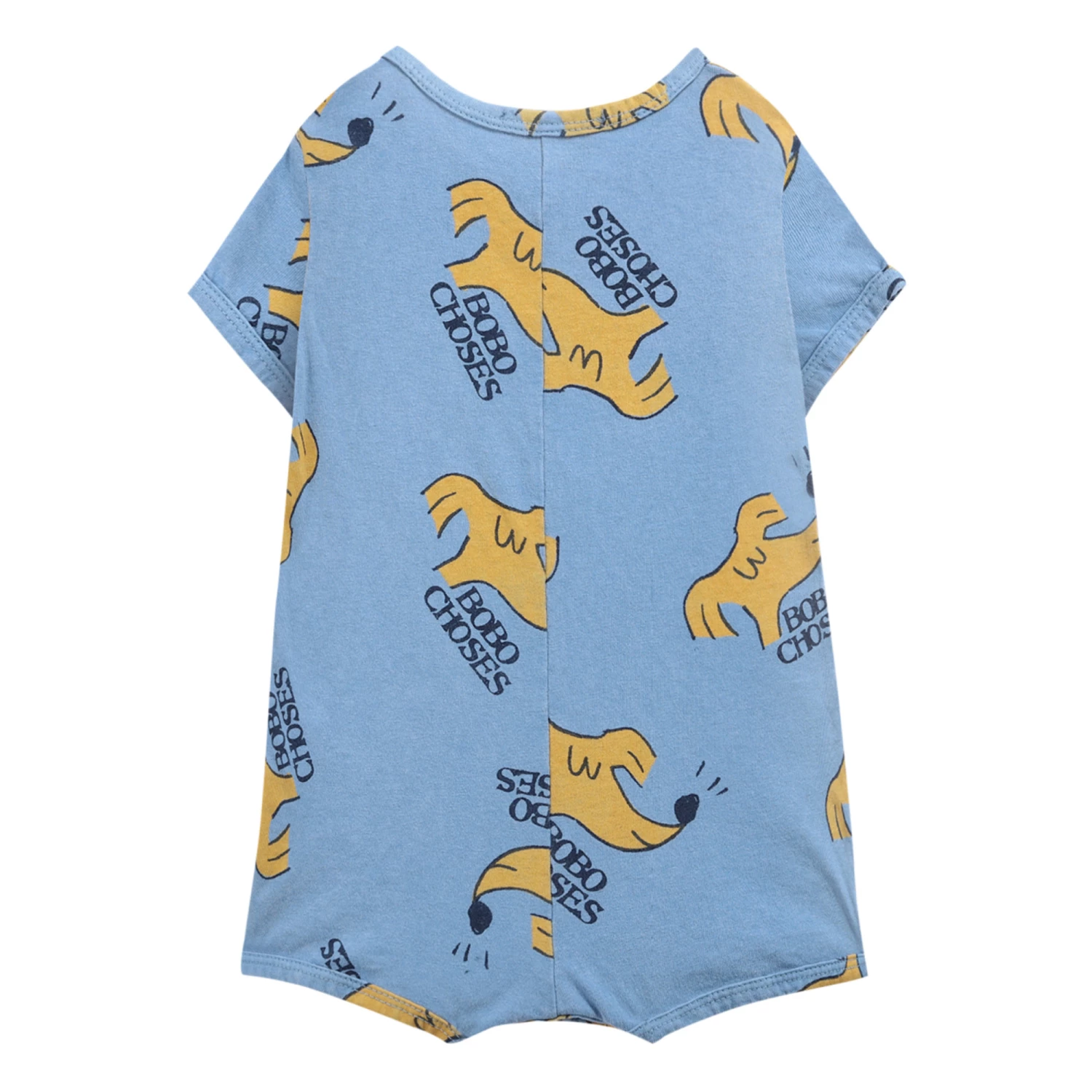 Organic Cotton Jersey Dog Playsuit Blue Bobo Choses Fashion Baby 4 Organic Cotton Jersey Dog Playsuit Blue Bobo Choses Fashion Baby - Image 4