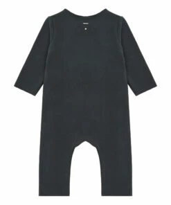 Organic Cotton Jumpsuit Black Gray Label Fashion Baby 3 Organic Cotton Jumpsuit Black Gray Label Fashion Baby -Baby Tops Elegant Store organic cotton jumpsuit black gray label fashion baby 1