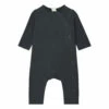 Organic Cotton Jumpsuit Black Gray Label Fashion Baby