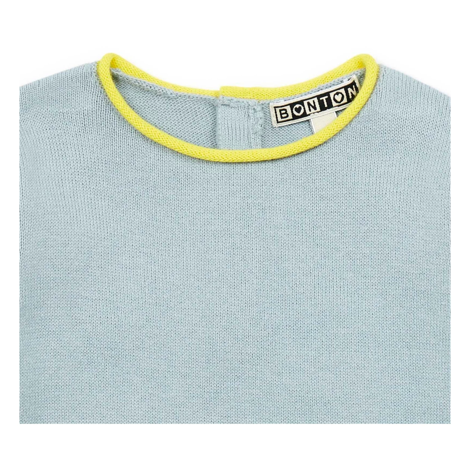 Organic Cotton Jumpsuit Blue Bonton Fashion Baby 2 Organic Cotton Jumpsuit Blue Bonton Fashion Baby - Image 2