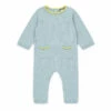 Organic Cotton Jumpsuit Blue Bonton Fashion Baby