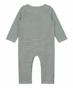 Organic Cotton Jumpsuit Grey blue Gray Label Fashion Baby -Baby Tops Elegant Store organic cotton jumpsuit grey blue gray label fashion baby 1