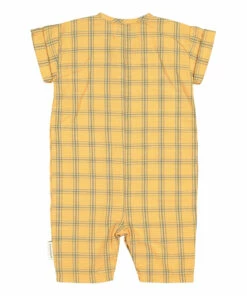 Organic Cotton Jumpsuit Orange Piupiuchick Fashion Baby -Baby Tops Elegant Store organic cotton jumpsuit orange piupiuchick fashion baby 3