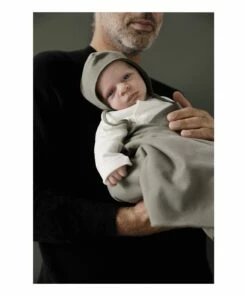 Organic Cotton Jumpsuit with Poppers Cream Gray Label Fashion Baby -Baby Tops Elegant Store organic cotton jumpsuit with poppersorganic cotton jumpsuit with poppers cream gray label fashion baby 1