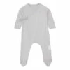 Organic Cotton Kimono Babygrow Light grey Bamboo Baby Fashion Baby