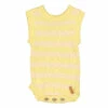 Organic Cotton Knitted Babygrow Yellow Piupiuchick Fashion Baby
